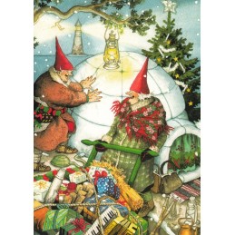 18 - Old Ladies with Igloo - Postcard