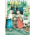 7 - Old Ladies with Candy canes - postcard