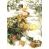33 - Old Ladies and Candle in Snow - postcard